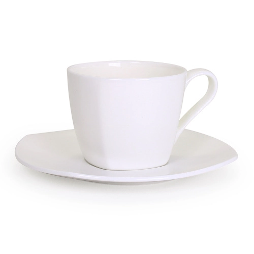 Белый чайный сервиз Квадрат (без декора) в интернет-магазине фарфоровой посуды Акку фото 5