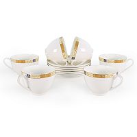 Золотая веточка набор чайных пар в интернет-магазине фарфоровой посуды Акку