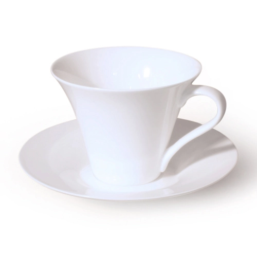 Белый чайный сервиз Конус (без декора) в интернет-магазине фарфоровой посуды Акку фото 3