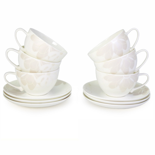 Магнолия набор чайных пар в интернет-магазине фарфоровой посуды Акку
