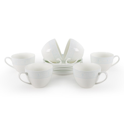 Дионис-Аквамарин набор чайных пар в интернет-магазине фарфоровой посуды Акку