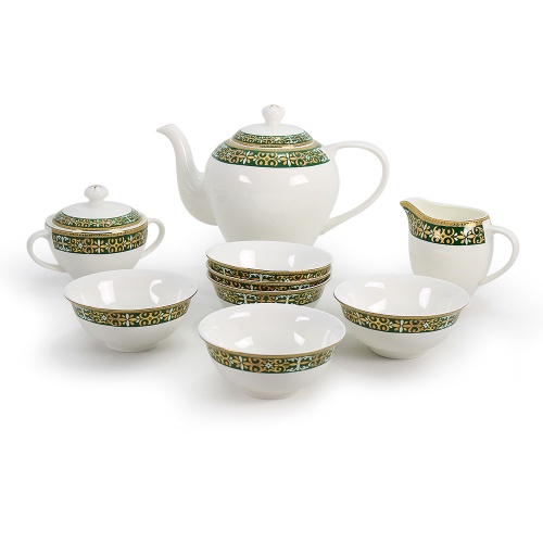 Салтанат чайный сервиз с пиалами в интернет-магазине фарфоровой посуды Акку
